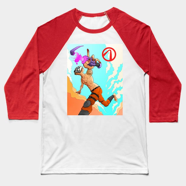 Borderlands Psycho Baseball T-Shirt by LiamCallebout